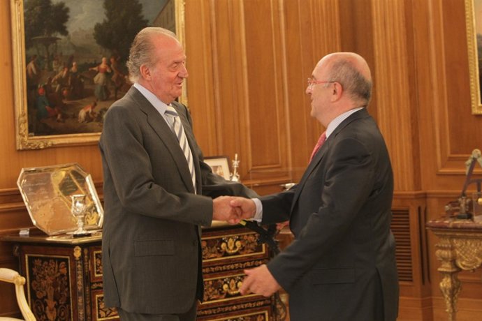 El Rey Recibe Al Vicepresidente De La Comisión Europea, Joaquín Almunia