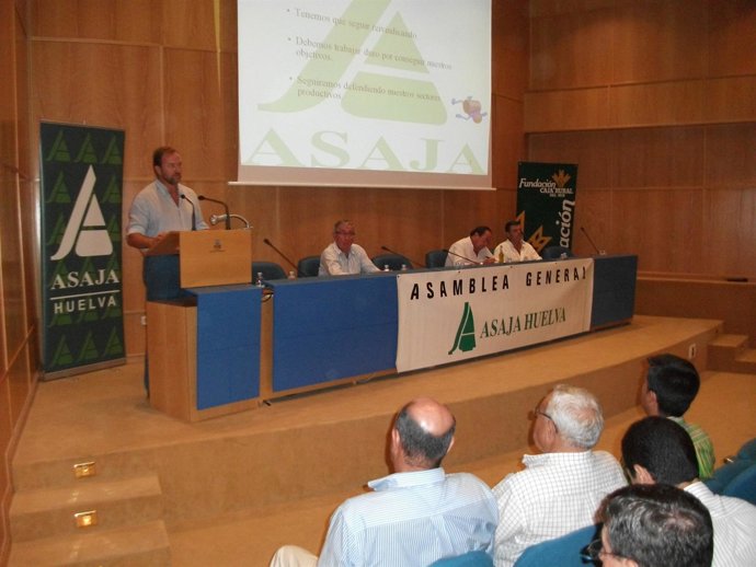 El Presidente De Asaja-Huelva, José García-Palacios, En La Asamblea Anual.