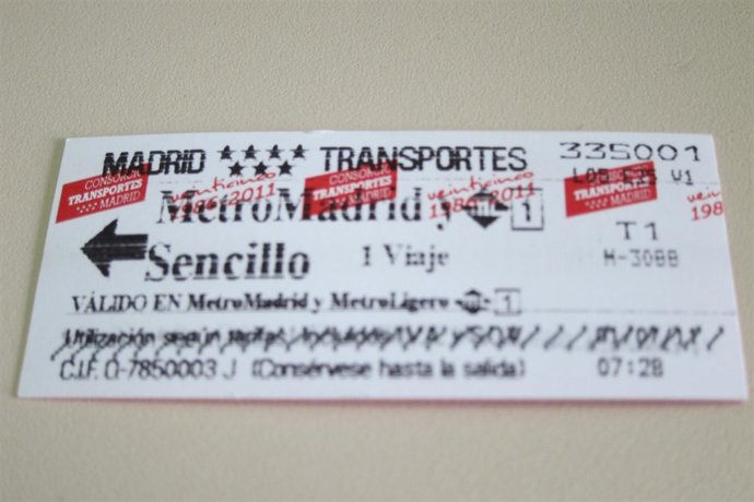 Billete Sencillo