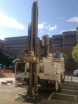 Perforación Del Subsuelo Del CSIC En Barcelona