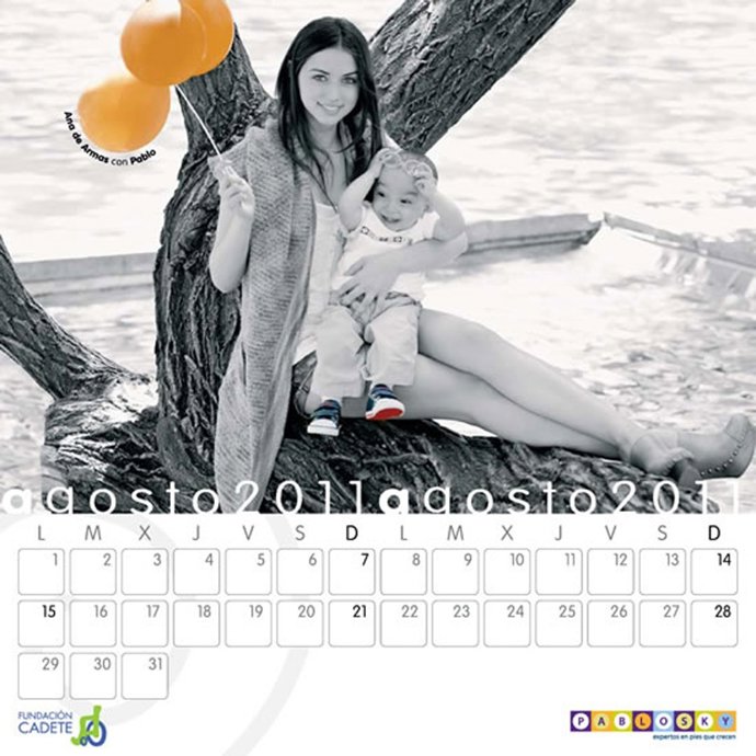 Ana De Armas En El Calendario Pablosky-Cadete Del 2011