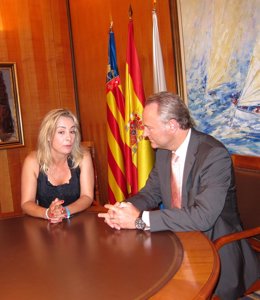 La Alcaldesa De Alicante, Sonia Castedo Y El Presidente De La Generalitat, Fabra