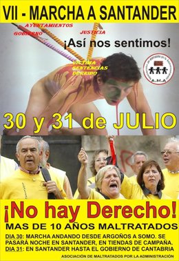 Cartel De La VII Marcha A Santander