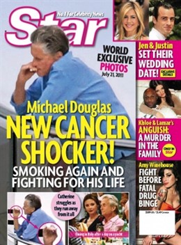 Portada Star, Michael Douglas Fumando Otra Vez
