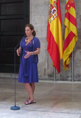 La Vicepresidenta Del Consell, Paula Sánchez De León.