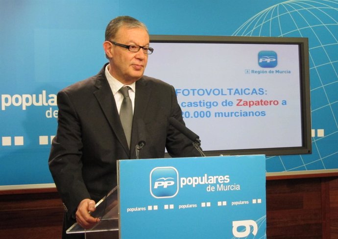 José Antonio Ruiz Vivo, portavoz del PP de la Región de Murcia