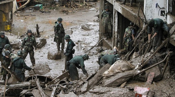 Las Lluvias Devastan Varias Zonas De Corea Del Sur