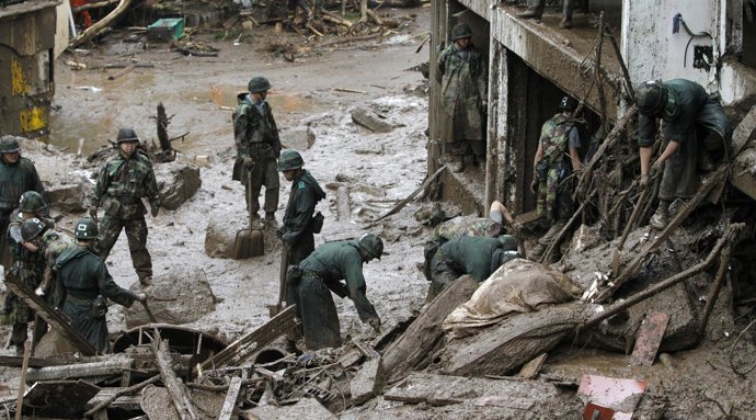 Las Lluvias Devastan Varias Zonas De Corea Del Sur
