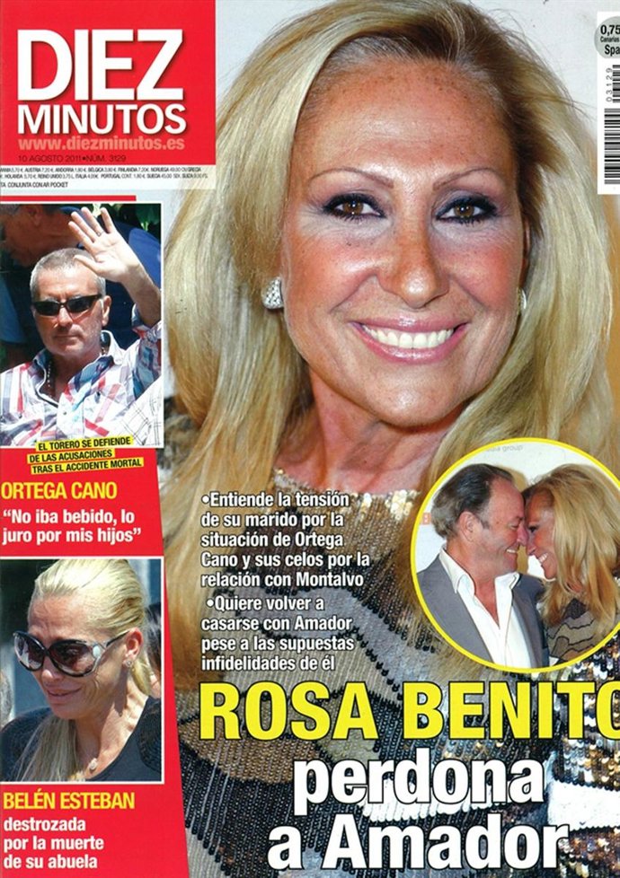 Rosa Benito En La Portada De 'Diez Minutos'
