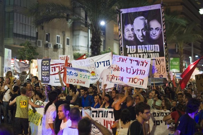 Manifestación Contra El Precio De La Vivienda En Israel