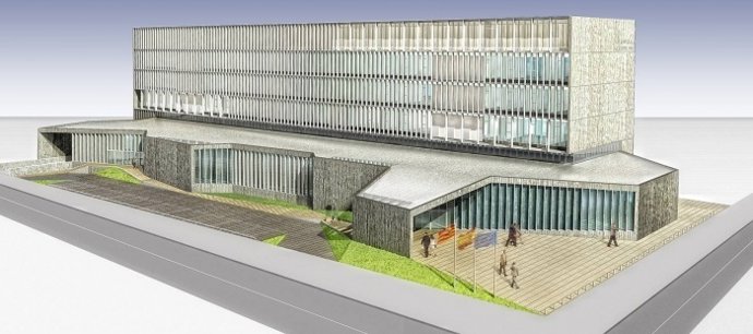 Recreación Nuevo Palacio De Justicia De Huesca