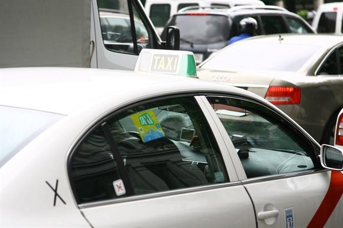 Taxis en la calle