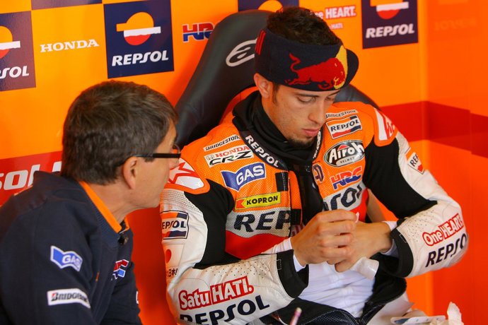 El Piloto Italiano De Honda Andrea Dovizioso