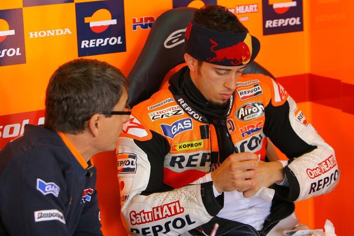 El Piloto Italiano De Honda Andrea Dovizioso