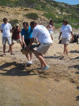José Ramon Bauzà En La Suelta De Tortugas De Cabrera