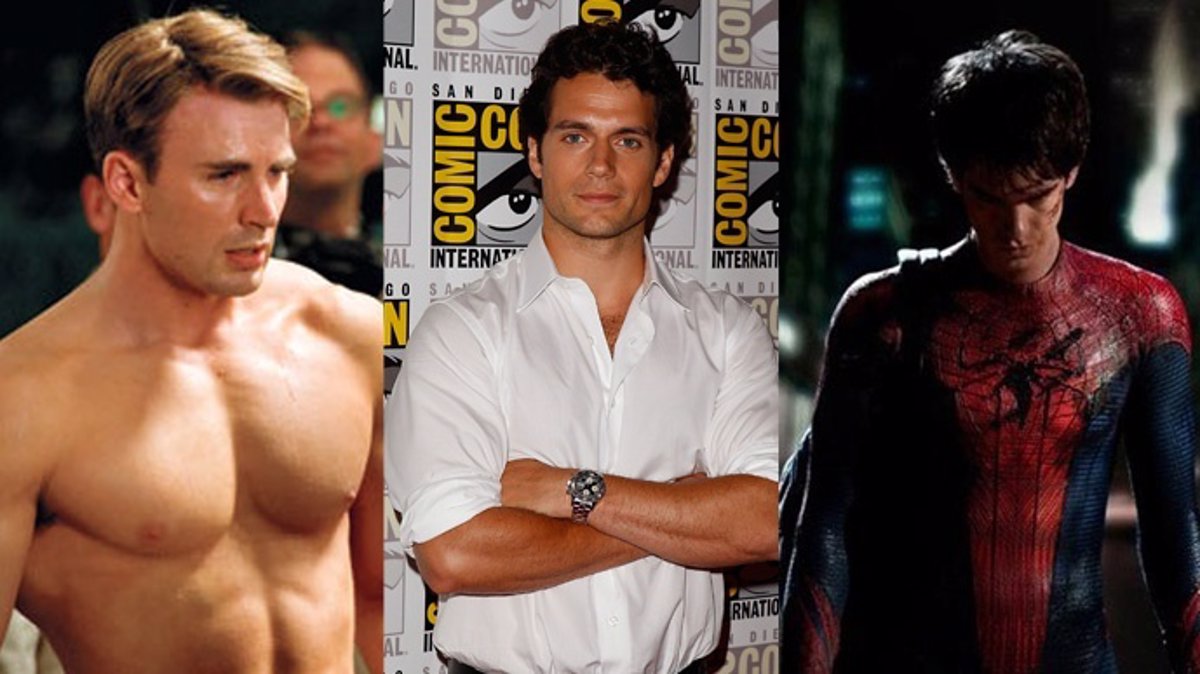 Chris Evans, Henry Cavill y Andrew Garfield, dietas de superhéroes