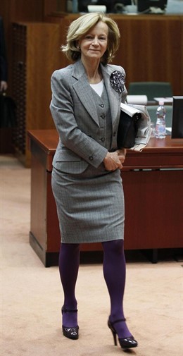 Elena Salgado en Bruselas