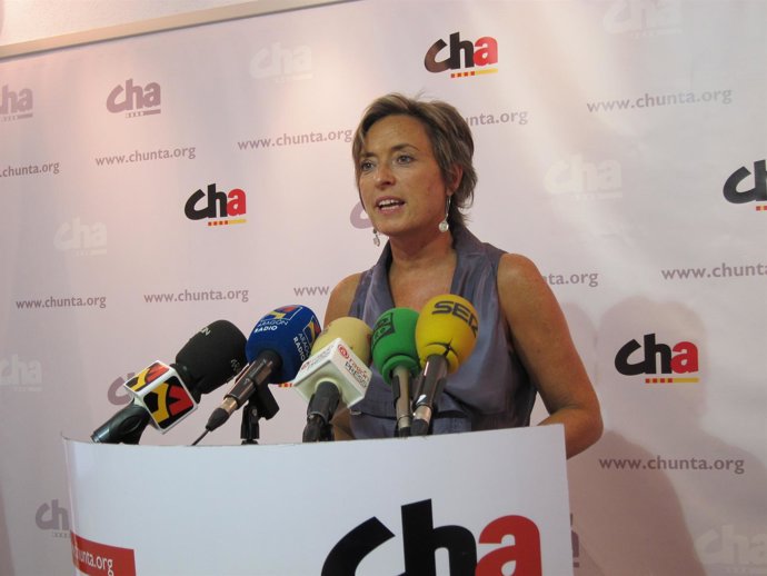 La Portavoz De CHA En Las Cortes De Aragón, Nieves Ibeas