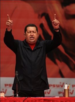 El Presidente Venezolano, Hugo Chávez.