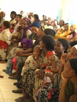 Afectados Por La Hambruna En La Localidad Etíope De Zway