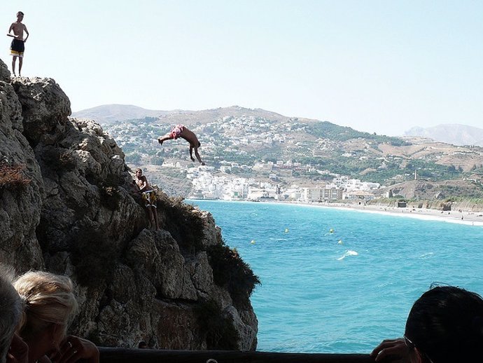 Zambullida, Salto Mar Bañarse