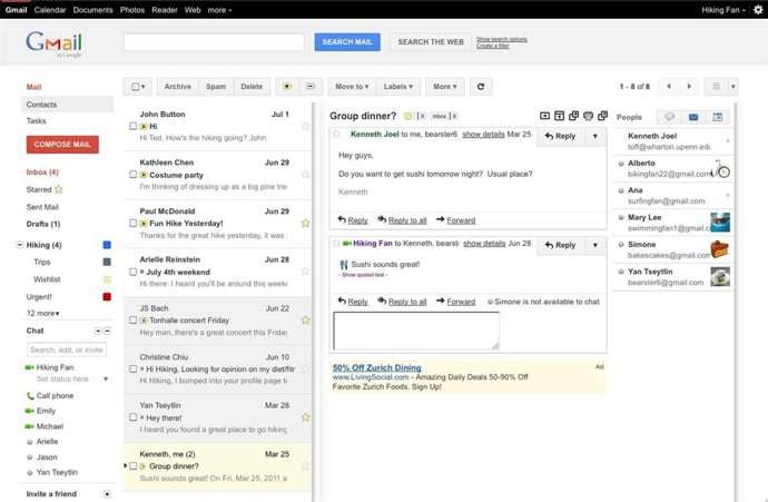 Vista Previa De Correos En Gmail