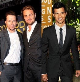 Montaje De Mark Wahlberg, Leonardo Dicaprio Y Taylor Lautner