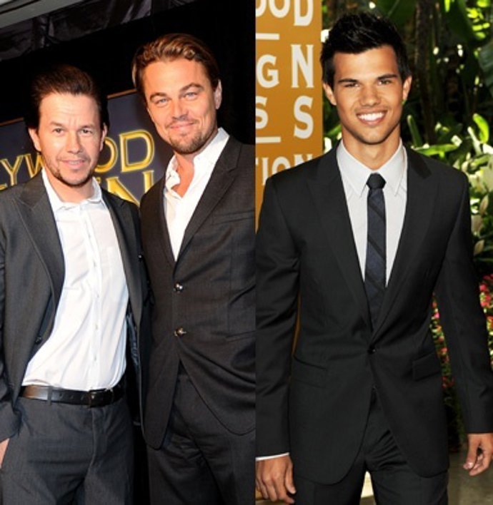 Montaje De Mark Wahlberg, Leonardo Dicaprio Y Taylor Lautner