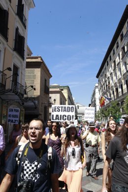 Manifestación De Indignados En Madrid