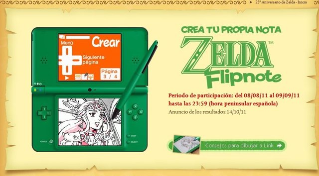Concurso Crea Tu Animación De Zelda Con Flipnote Por Nintendo