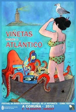 Cartel Del Salón Del Cómic De A Coruña 2011.
