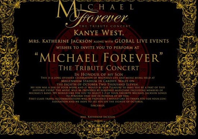 Imagen Invitación A Un Concierto Homenaje A Michael Jackson