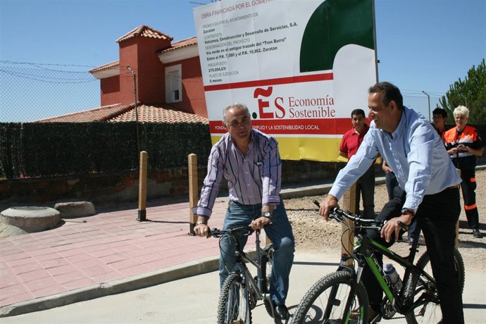 El Subdelegado Y El Alcalde De Zaratán Inaguran La Nueva Vía Verde