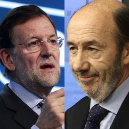 Montaje De Rajoy Y Rubalcaba