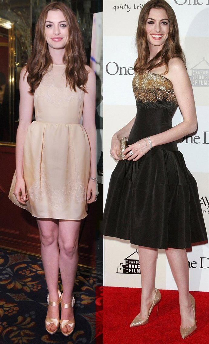 Montaje De Anne Hathaway En La Presentación De 'One Day'