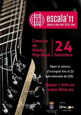 Cartel III Concurso Pop-Rock Escala'11 De Lliria.