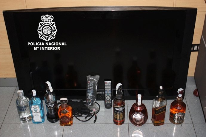 Efectos Intervenidos Robados En Un Bar En Pontevedra.