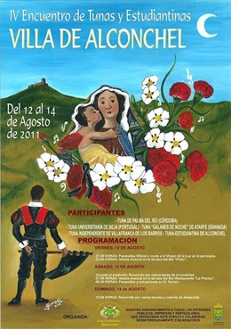 Cartel Del IV Encuentro De Tunas Y Estudiantinas De Alconchel