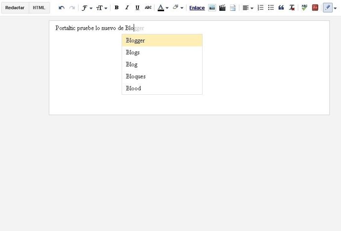 Escritura Predictiva De Blogger 