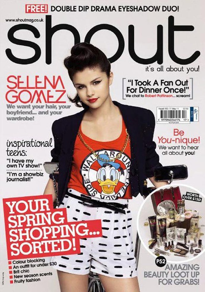 Selena Gomez En La Portada De La Revista 'Shout'