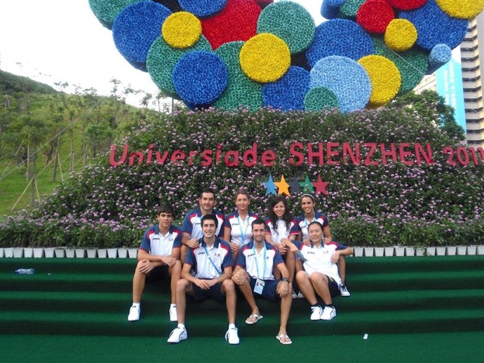 Equipo Español De Tenis De Mesa En La Universiada