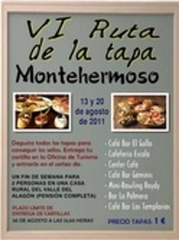 Cartel De La VI Ruta De La Tapa De Montehermoso