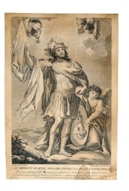 Imagen Del Grabado De San Hipólito