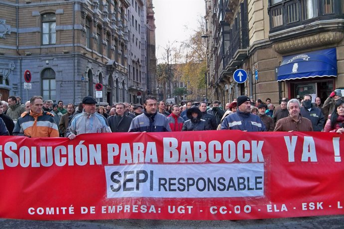 Manifestación De Trabajadores De Babcock