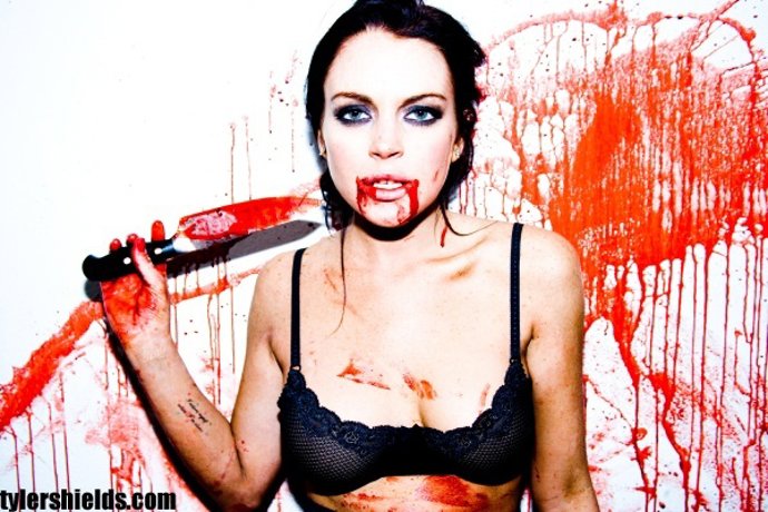 Lindsay Lohan Con Sangre