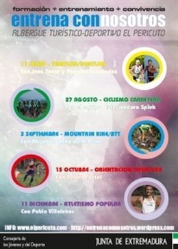 Cartel Del Programa 'Entrena Con Nosotros'