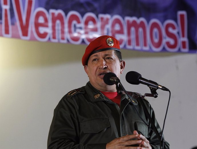 El presidente Hugo Chávez