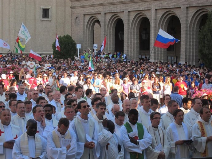 Misa De Envío De Los Días En Las Diócesis De La JMJ En Zaragoza