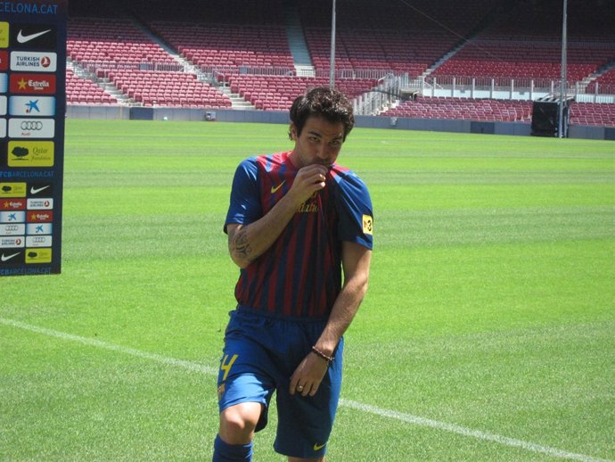Cecs Fábregas. Presentación En El Camp Nou
