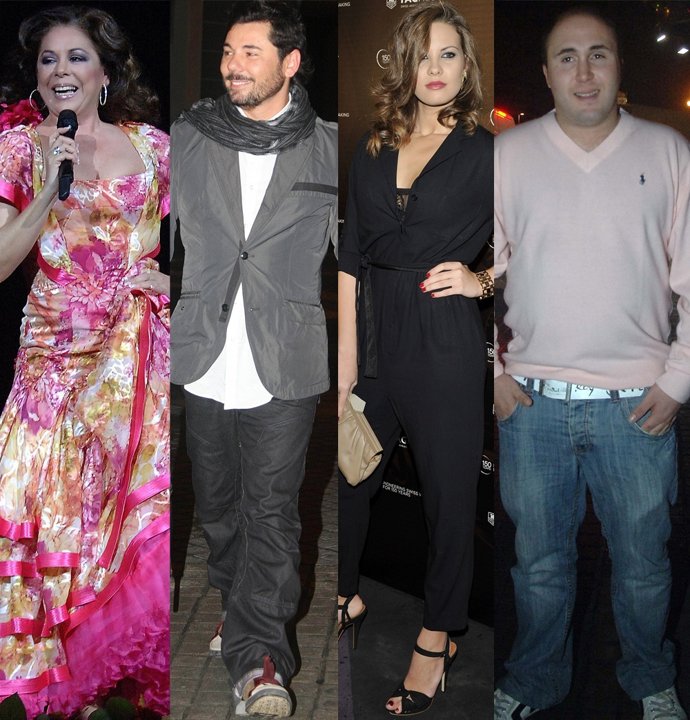 Montaje De Isabel Pantoja, Miguel Poveda, Jessica Bueno Y Kiko Rivera 